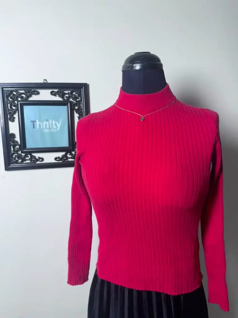 Red Fittes Blouse