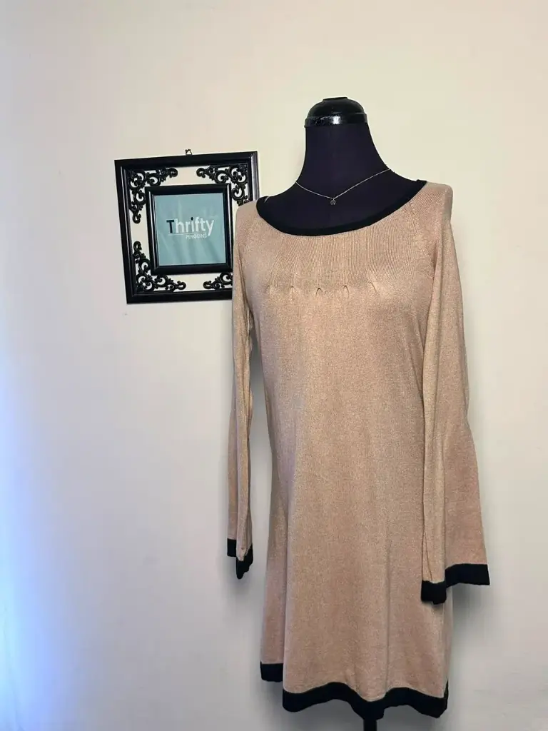 Brown Mid Length Dress