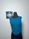 Blue Sleeveless Shirt
