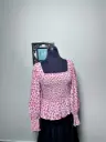 Pink Floral Blouse