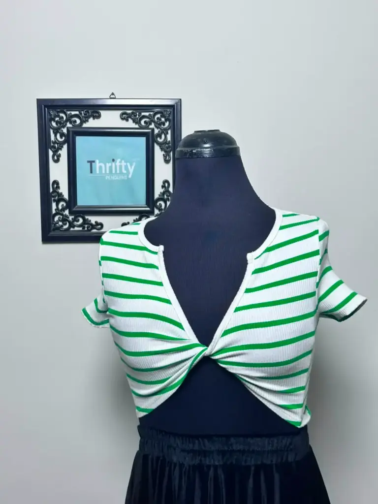 Green Striped top