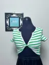 Green Striped top