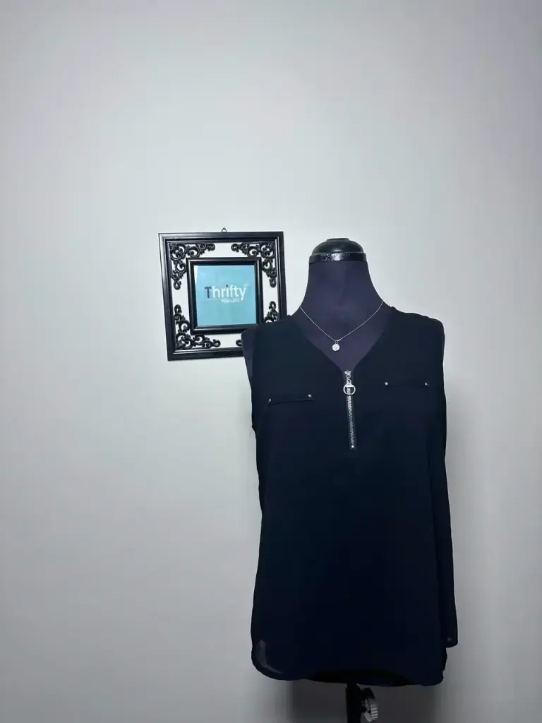 Black Sleeveless Blouse