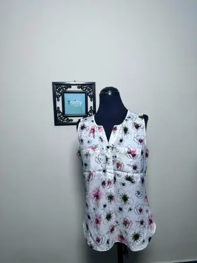 White Floral Top
