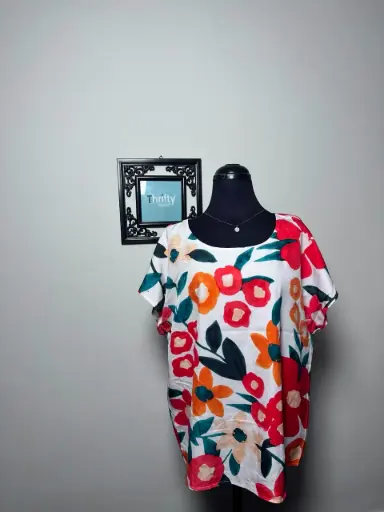 Floral Short Sleeve Blouse